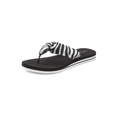 Abbildung von Lascana Strand Zehentrenner, Damen, Größe: 37, Schwarz weiß Schuhe