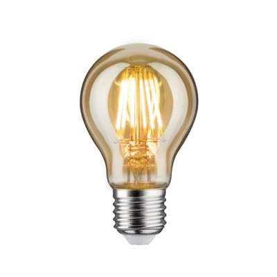 Abbildung von Paulmann 28522 LED Lampe Vintage AGL 6W Retro Leuchtmittel Allgebrauchslampe dimmbar Glühfaden E27 Filament Gold 1700K Goldlicht 470 Lumen, 470lm