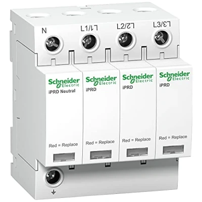 Abbildung von Schneider Electric A9L40600 Überspannungsableitung iPRD40, Typ 2, Steckbare Schutzmodule, 3P+N, Imax 40kA