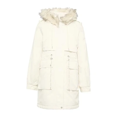 Abbildung von QS MIT Abnehmbarem Kunstfell Wintermantel, Damen, Größe: XS, Creme
