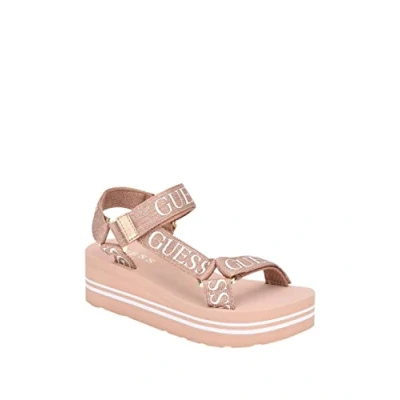 Abbildung von GUESS Damen Avin Keilsandale, Roségold, 40 EU
