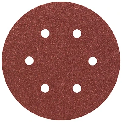 Abbildung von Bosch Professional Schleifblatt für Exzenterschleifer Holz und Farbe (5 Stück, 150 mm, Körnung 80, C430) 2608605718 Grau