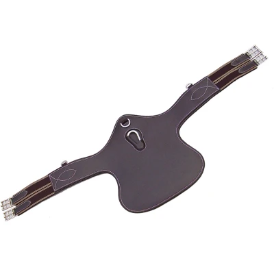 Abbildung von Horka Latzgurt Leder braun/silber 135cm