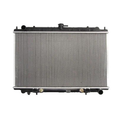 Abbildung von THERMOTEC D71010TT Kühler, Motorkühlung Aluminium für Fahrzeuge mit Klimaanlage 710 402 25 Schalt /optional Automatikgetriebe Kühlrippen gelötet