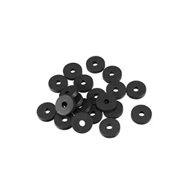 Abbildung von sourcing map 20Stk Gummi Flache Unterlegscheiben Gummischeiben 13mm AD 4mm ID 3mm Dicke
