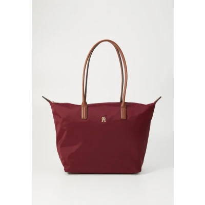 Abbildung von Tommy Hilfiger Popette TOTE Shopping Bag, Damen, Größe: One Size, Deep rouge