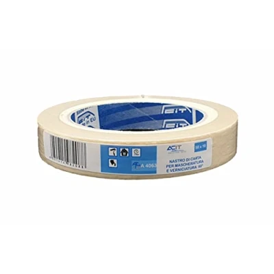 Abbildung von ACIT Kreppband Classic Beige, Universal Abklebeband, Premium Malerkrepp, Klebeband für Malerarbeiten (19 mm)