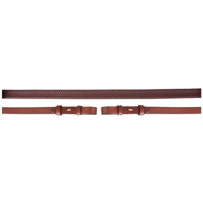 Abbildung von BR Zügel Eventa Pro Grip 16mm Blind/Rund Tobacco/gold Warmblut