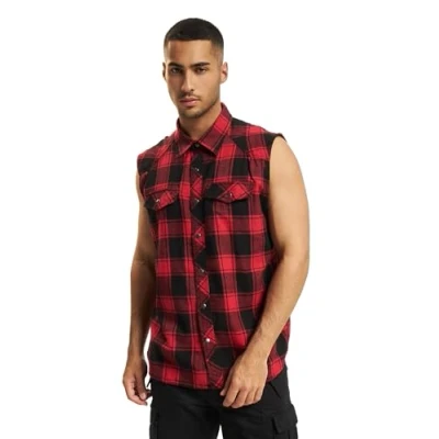 Abbildung von Brandit Top, Größe: Small, Red/black