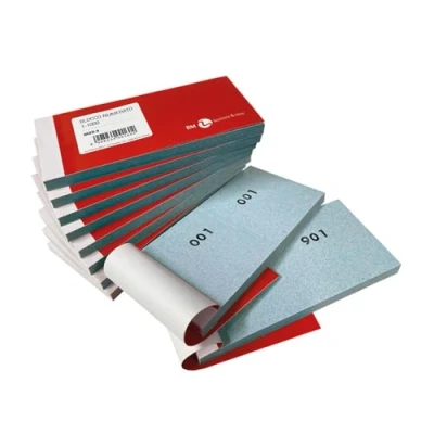 Abbildung von Bm BeMore Mod 9 Zahlenblöcke von 1 bis 1000 Format 13 cm x 6 Packung mit 10 bunten Blöcken Events, Partys, Messen, Lotterien und Leckereien