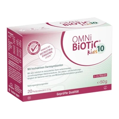 Abbildung von OMNi BiOTiC 10 Kids 20 Portionen (50 g) Bakterienstämme Mrd. Keime pro Tagesdosis Pulver Mit Inulin Vegan Glutenfrei Lactosefrei Zur täglichen Anwendung