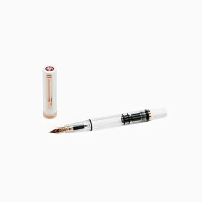 Abbildung von Twsbi Eco White &amp; Rose Gold Füllfederhalter F
