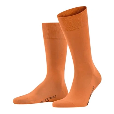 Abbildung von FALKE Herren Socken Cool 24/7 M So Baumwolle einfarbig 1 Paar, Orange Sapote 8058, 45 46