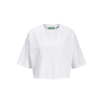 Abbildung von JJXX Jxandrea Loose Cropped Tshirt basic, Damen, Größe: XS, Bright white