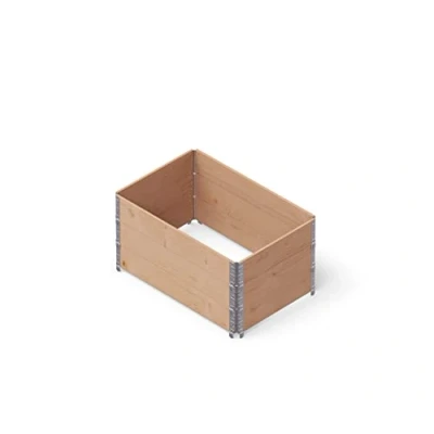 Abbildung von Upyard GardenBox 3er Set modernes Hochbeet aus Palettenrahmen modulares Paletten Hochbeete Holz für Garten und Terrasse PEFC Zertifiziert, 120x80x58,5, Braun