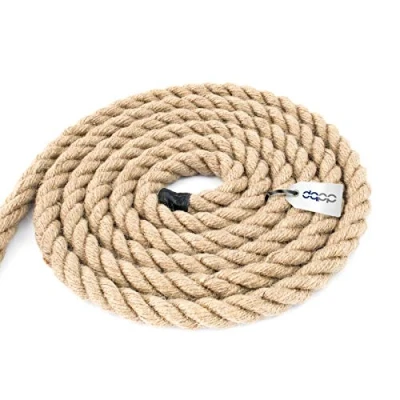Abbildung von DQ PP JUTESEIL 50m 6mm stark Kordel Natur Braun Naturfasern DIY Dekoration Makramee Garten Tauziehen Handlauf