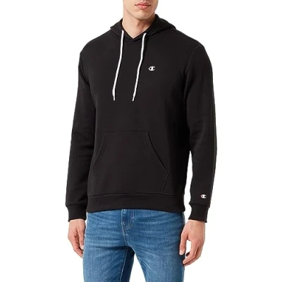Abbildung von Champion Basic Hooded Kapuzenpullover, Herren, Größe: Medium, Black