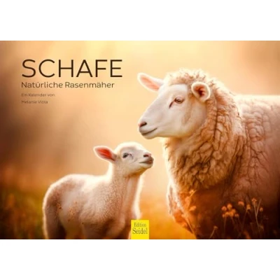 Abbildung von Edition Seidel Premium Kalender Schafe Natürliche Rasenmäher 2025 Format DIN A3 Wandkalender Tierkalender Lamm Bock Haustiere Melanie Viola