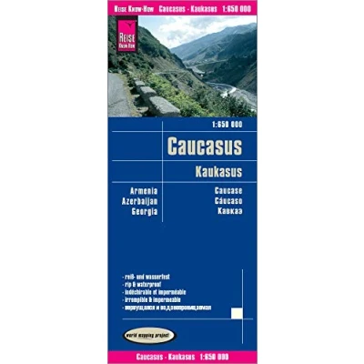 Abbildung von Reise Know How Landkarte Kaukasus / Caucasus (1:650.000) : Armenien, Aserbaidschan, Georgien: reiß und wasserfest (world mapping project)