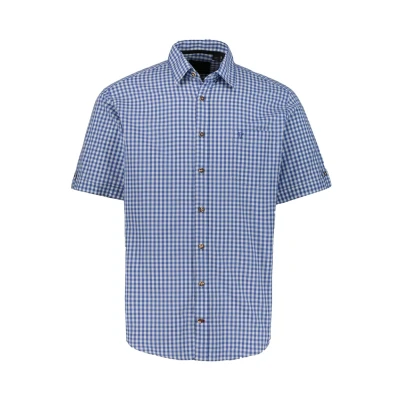 Abbildung von JP 1880 Herren Karohemd Hemd 1/1, Helles Blau, XL EU