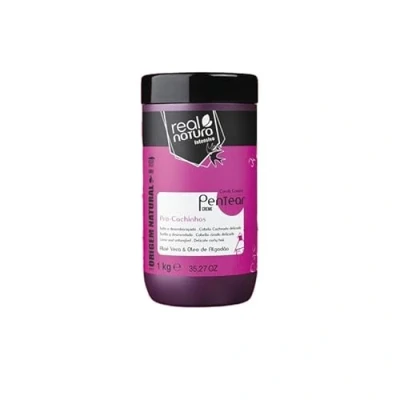 Abbildung von Real Natura Leave In Creme Pro Cachinhos 1000ml Unisex für Kinder Sanfte Pflege lockiges Haar