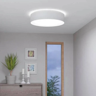 Abbildung von EGLO Deckenleuchte »ROMAO Z«, Leuchtmittel LED Modul fest integriert, in weiß aus Stahl 35W warmweiß kaltweiß