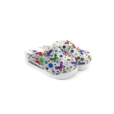 Abbildung von Terlik Sabo Air ST145 Max Leder Clogs Mules Hausschuhe Sabot Schuhe, Damen, Schmetterling, EU 42