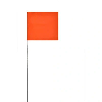 Abbildung von Swanson Tool Co FOR15100 Markierungsfahnen mit 38,1 cm Drahtstangen, Orange, 100 Stück