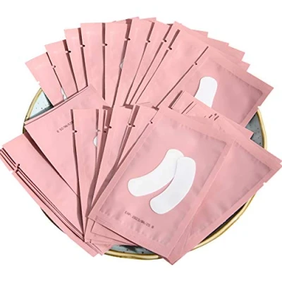 Abbildung von 50 Paare Augenpads für Wimpernverlängerung Wimpern Pads Augen Patches Pad Zubehör Under Eye for Eyelash Extensions Gut Bleiben Lunamoon (Mini Pink)