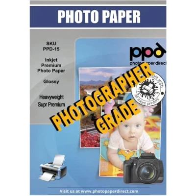 Abbildung von PPD 100xA4 Inkjet Fotopapier 280g Glänzend Premium Plus Wasserfest, Sofort Trocken 15 100