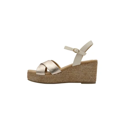 Abbildung von Marco Tozzi Plateausandalette, Damen, Größe: 39, Platinum comb Schuhe