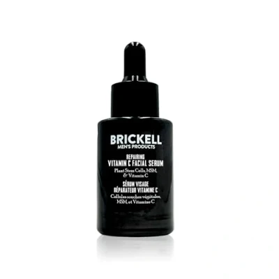Abbildung von Brickell Anti Aging Vitamin C Serum für Männer das Gesicht, reparierendes Nacht Gesichtsserum Männer, Natürliches und Organisches Hyaluronsäure 30 ml, Parfümiert