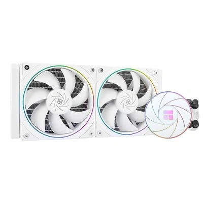 Abbildung von Thermalright AQUA ELITE 240 weißer ARGB V2 Flüssigkeits CPU Kühler,doppelte PWM Lüfter mit 2000U/min Geschwindigkeit,240 Computer Wasserkühler,für AMD/AM4/AM5 und Intel LGA1150/1151/1200/2011/1700