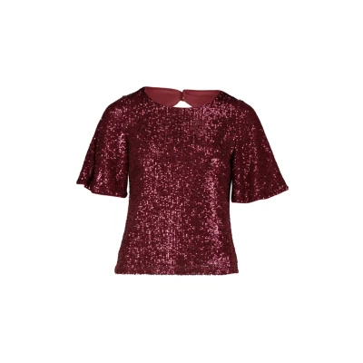 Abbildung von Vera Mont T Shirt »Pailletten Bluse mit Flügelärmeln«