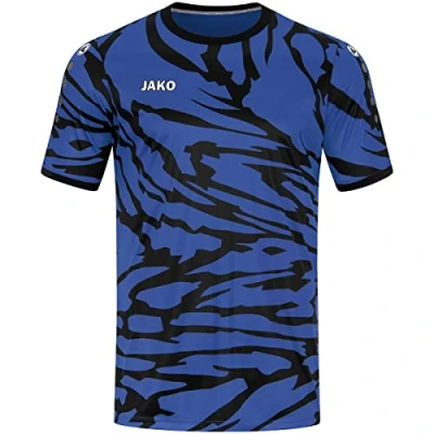 Abbildung von JAKO Fussball Tshirt print für Kinder, Größe: 140, Blauschwarz