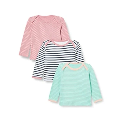 Abbildung von Care Unisex Baby T Shirt LS AOP (3 Pack) Langarmshirt, Rose (534), 68 (6er