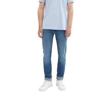 Abbildung von Tom Tailor Denim Herren Piers Slim Jeans, 10110 Blue Denim, 32/34