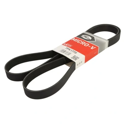 Abbildung von GATES 7PK1770 Keilrippenriemen 1770 7 Polyester, EPDM (Ethylen Propylen Dien Kautschuk) RoadMax Value Line RENAULT: ESPACE 4, LAND ROVER: Discovery 2