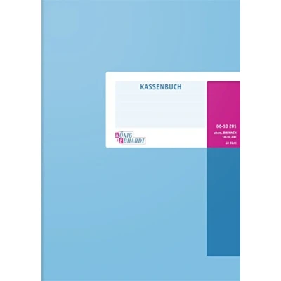 Abbildung von König &amp; Ebhardt und 8610201 Geschäftsbuch / Kassenbuch (A4, Einnahmen/Ausgaben, 80g/m², 40 Blatt Drahtheftung)