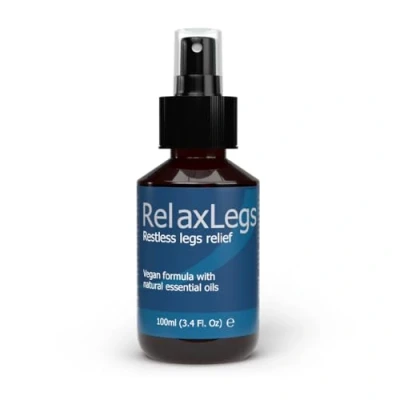 Abbildung von RelaxLegs Restless Legs Relief Ideales Magnesiumspray für unruhige Beine und Krämpfe in den Beinen, wirksames Muskelrelaxans zur Linderung von Beinschmerzen, geschwollener Fußspr