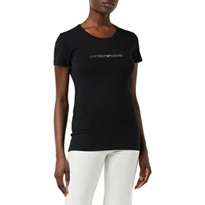 Abbildung von Emporio Armani Damen Iconic Cotton T Shirt, XS, Schwarz