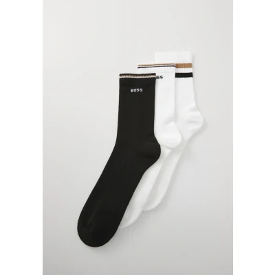 Abbildung von BOSS Iconic 3 PACK Socken, Herren, Größe: 39 42, White/black