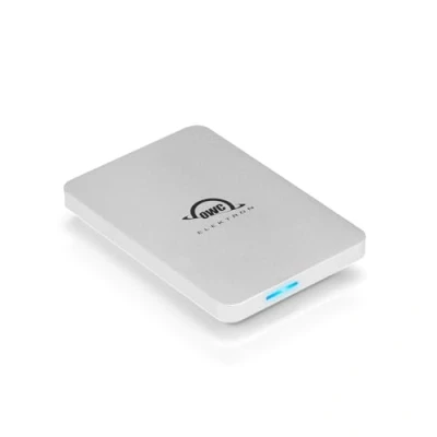 Abbildung von OWC Envoy Pro Elektron 2.0 TB NVMe M.2 SSD, USB 3.2 Gen 2 Typ C bis zu 10Gb/s, 1011MB/s, 2.0/3.0 kompatibel, tragbar, staubdicht und wasserdicht nach IP67 (Rugged), Bus betrieben