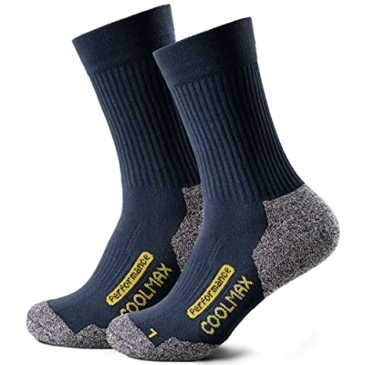 Abbildung von Piarini 2 Paar Coolmax Wandersocken Outdoorsocken Funktionssocken lang marine 39 42