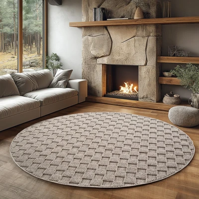 Abbildung von Ayyildiz Teppiche Teppich "HELIX 2203" rechteckig 7 mm Höhe 3D-Effekt durch Cut-Loop-Webtechnik
