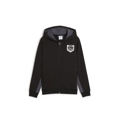 Abbildung von Puma Jungen Active Sports Graphic Hoodie Full Zip Tr B Sweatjacken, Black, 140 EU