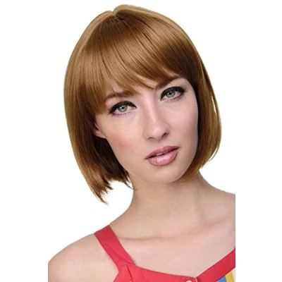 Abbildung von WIG ME UP 703 27 Sexy Bob, Perücke, gerader Pony, Blond, Erdbeerblond