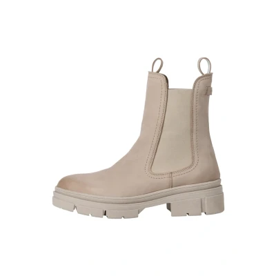 Abbildung von Tamaris Damen Chelsea Boots, Frauen Stiefeletten,TOUCHit Fußbett,uebergangsstiefel,Schlupfstiefel,hoch,Boots,Stiefel,Taupe NUBUC,41 EU