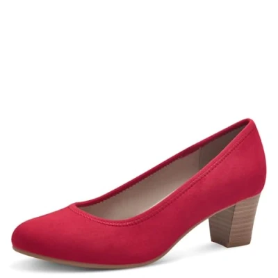 Abbildung von Jana Damen Pumps mit Blockabsatz Vegan, Rot (Red), 37 EU