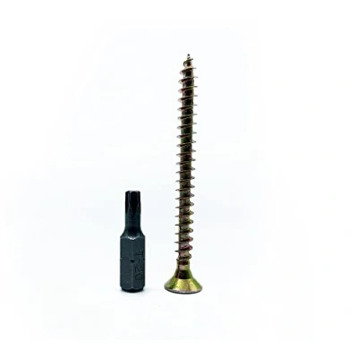 Abbildung von DOJA Barcelona Spanplattenschrauben mit Torx Bit 50 Holzschrauben Senkkopf 5x80mm + 1 T20 Schrauben Set Stahl Verzinkt Senkkopfschrauben Vollgewinde+Spitze Spannplattenschrauben Flachkopf